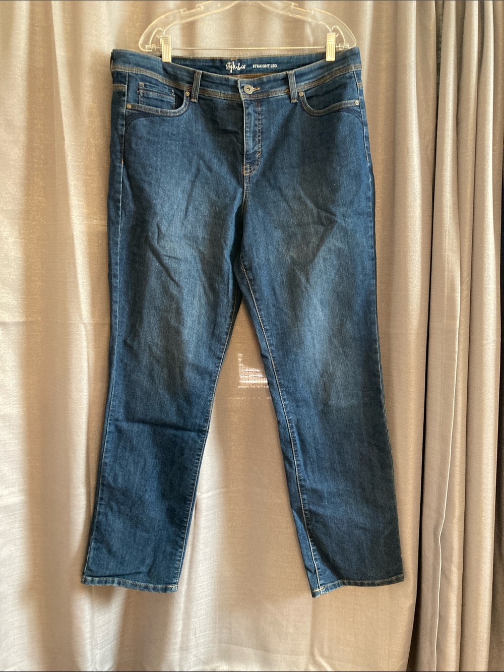 Style & Co. Dark Blue Straight Leg Jeans